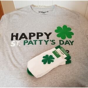 Happy St. Patrick's Day T shirt & Sock Set
